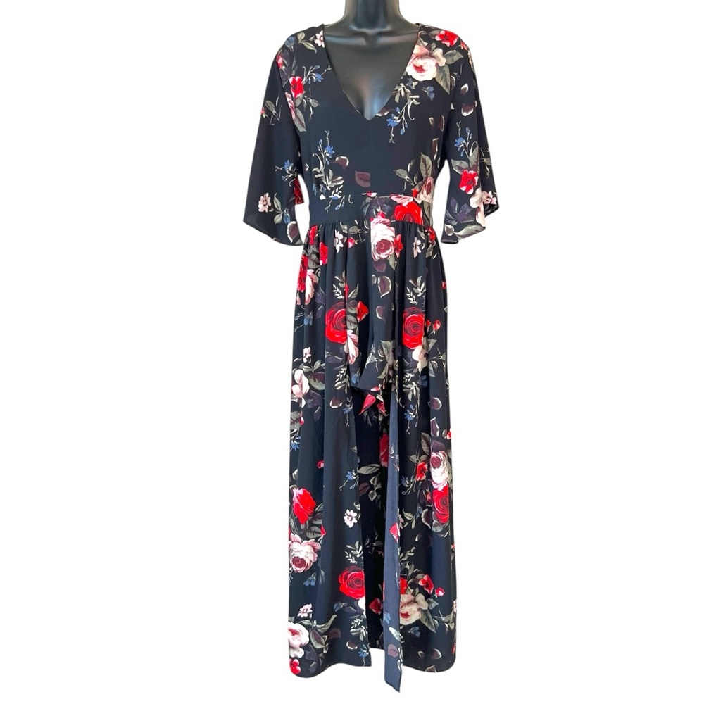 J for Justify Floral Maxi Romper Dress